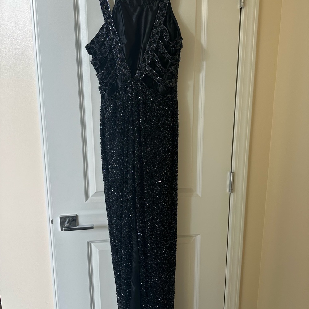 Black Iridescent Beaded Dress